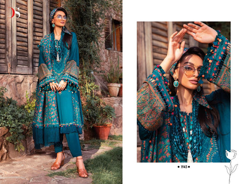 Multi Color Cotton Indian women's salwar kameez with dupatta ready to wear
