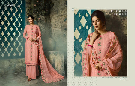 Pink Real Georgette Indian women's salwar kameez with dupatta ready to wear