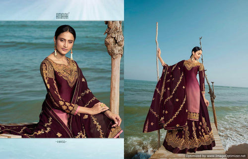 Multi Color Satin Georgette Indian women's salwar kameez with dupatta ready to wear