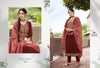 Brown Jam Silk Indian women's salwar kameez with dupatta ready to wear