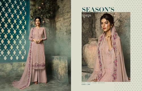 Multi Color Real Georgette Indian women's salwar kameez with dupatta ready to wear