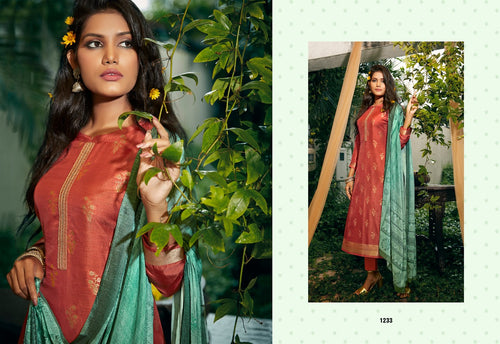 Multi Color Handwork Indian women's salwar kameez with dupatta ready to wear