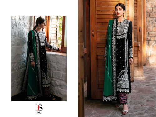 Black Pure Cambric Cotton Indian women's salwar kameez with dupatta ready to wear