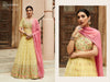 Yellow Real Georgette Indian women's salwar kameez with dupatta ready to wear