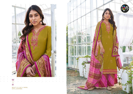 Multi Color Heavy Parampara Silk Indian women's salwar kameez with dupatta ready to wear