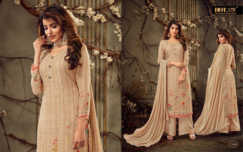 Multi Color Pure Viscose Indian women's salwar kameez with dupatta ready to wear