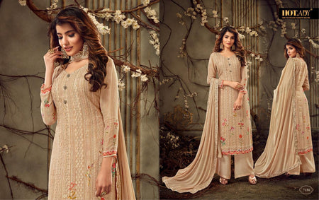 Multi Color Pure Viscose Indian women's salwar kameez with dupatta ready to wear