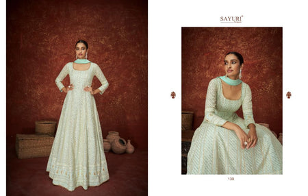 Aqua Real Georgette Indian women's salwar kameez with dupatta ready to wear