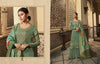 Green Satin Georgette Indian women's salwar kameez with dupatta ready to wear