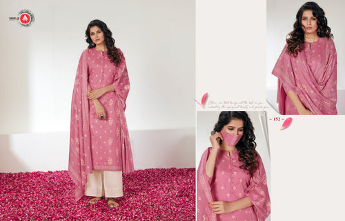 Multi Color Pure Cotton Indian women's salwar kameez with dupatta ready to wear