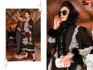 Black Cotton Indian women's salwar kameez with dupatta ready to wear