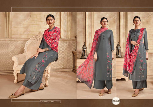 Multi Color Pure Viscose Upada Indian women's salwar kameez with dupatta ready to wear