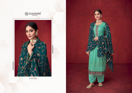 Aqua Real Georgette Indian women's salwar kameez with dupatta ready to wear