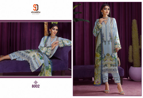 Multi Color Lawn Cotton Indian women's salwar kameez with dupatta ready to wear