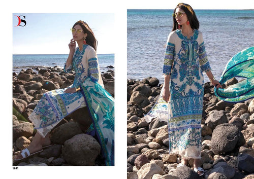 Multi Color Pure Cotton Indian women's salwar kameez with dupatta ready to wear