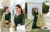 Green Satin Georgette Indian women's salwar kameez with dupatta ready to wear