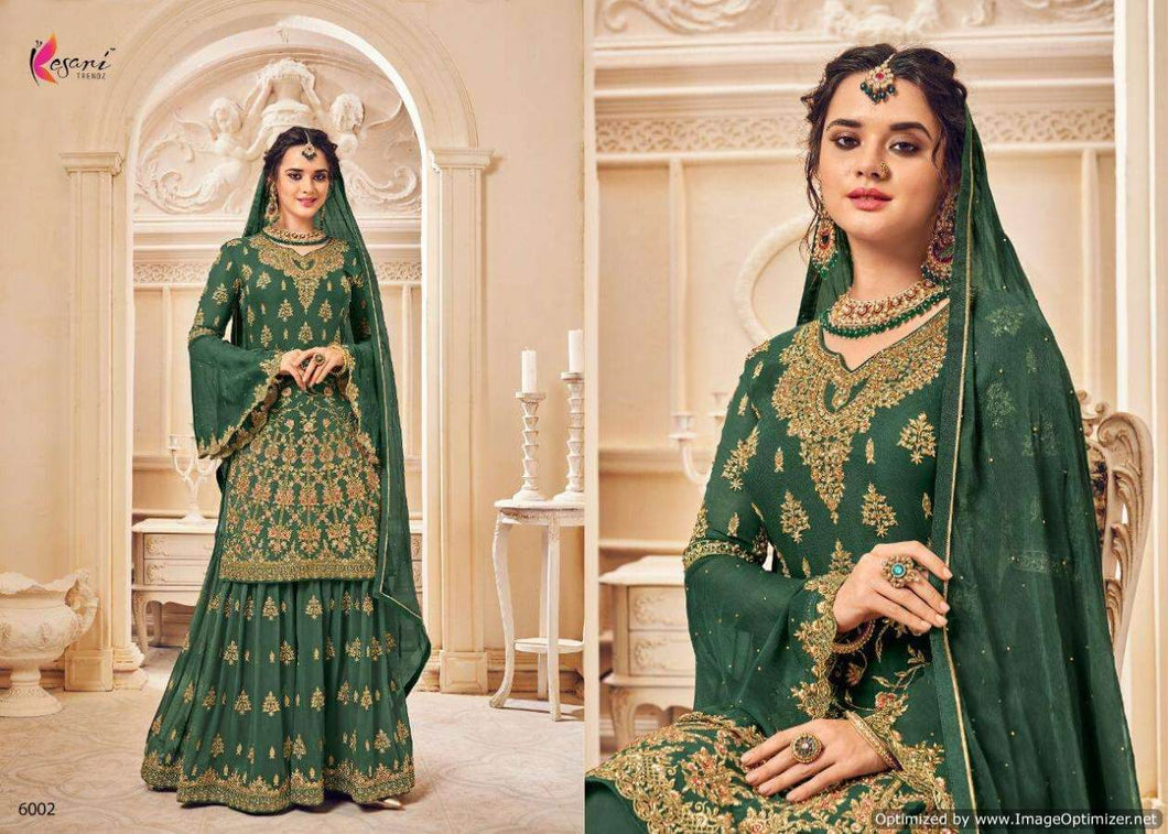Green Heavy Georgette Indian women's salwar kameez with dupatta ready to wear