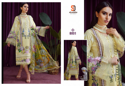 Yellow Lawn Cotton Indian women's salwar kameez with dupatta ready to wear