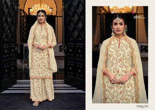 Multi Color Chinon & gorget Indian women's salwar kameez with dupatta ready to wear