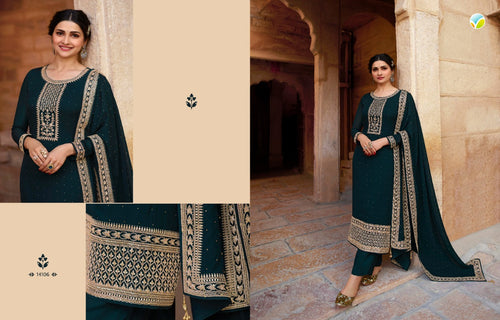 Green Georgette Indian women's salwar kameez with dupatta ready to wear