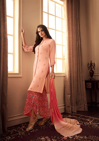Multi Color Uppada Indian women's salwar kameez with dupatta ready to wear