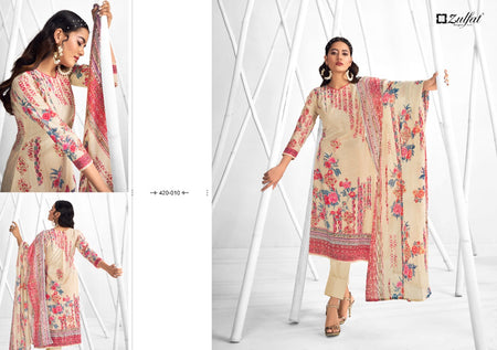 Multi Color Pure Cotton Indian women's salwar kameez with dupatta ready to wear