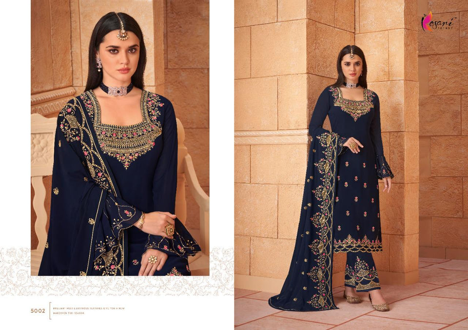 Blue Georggete Indian women's salwar kameez with dupatta ready to wear