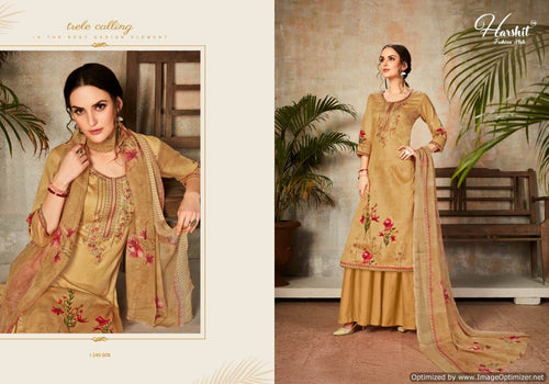 Multi Color Jam Cotton Indian women's salwar kameez with dupatta ready to wear
