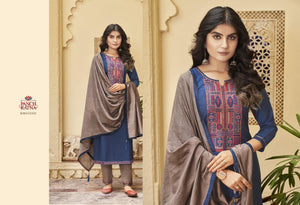 Blue Heavy Parampara Silk Indian women's salwar kameez with dupatta ready to wear