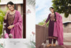 Purple Jam Silk Indian women's salwar kameez with dupatta ready to wear