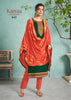 Green jam silk Indian women's salwar kameez with dupatta ready to wear