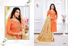 Coral Modal Silk Indian women's salwar kameez with dupatta ready to wear