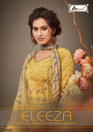 Gold Pure Jam Cotton Indian women's salwar kameez with dupatta ready to wear