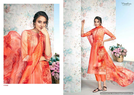 Multi Color Pure Jam Cotton Indian women's salwar kameez with dupatta ready to wear