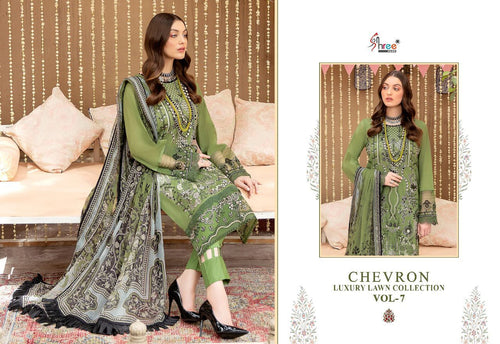 Green Pure Lawn Indian women's salwar kameez with dupatta ready to wear