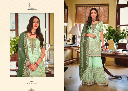 Multi Color Faux Georgette Indian women's salwar kameez with dupatta ready to wear