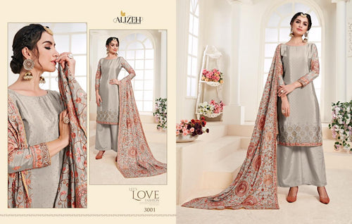 Multi Color Chinon Indian women's salwar kameez with dupatta ready to wear