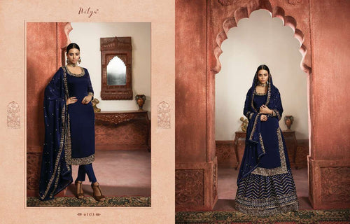 Black Georgette Indian women's salwar kameez with dupatta ready to wear