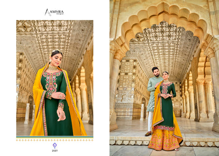 Green Pure Heavy Viscos Indian women's salwar kameez with dupatta ready to wear