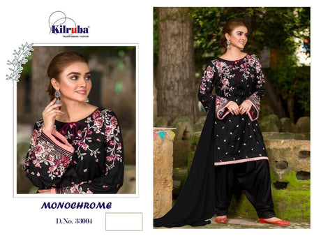 Black Pure Cotton Cambric Indian women's salwar kameez with dupatta ready to wear
