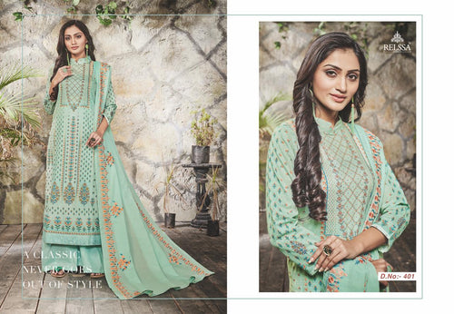 Multi Color Heavy Cotton Indian women's salwar kameez with dupatta ready to wear