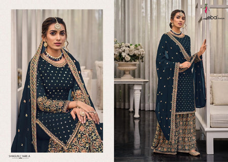Black Georgette Indian women's salwar kameez with dupatta ready to wear
