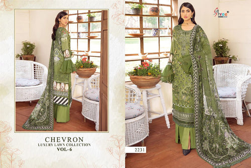 Green Pure Lawn Cotton Indian women's salwar kameez with dupatta ready to wear