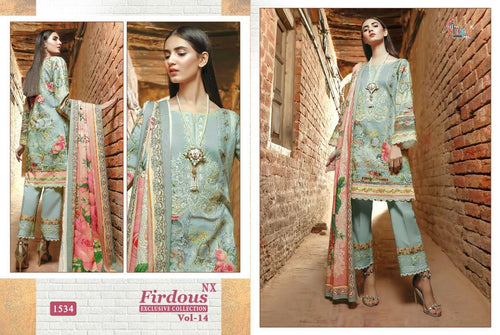 Multi Color Pure Lawn Cotton Indian women's salwar kameez with dupatta ready to wear