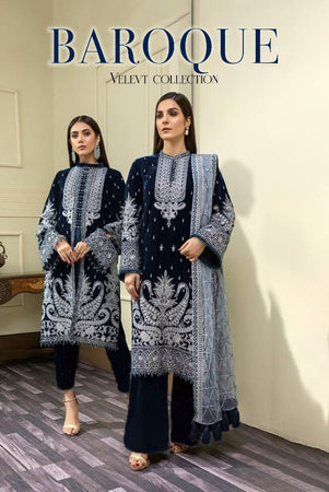 Black Velvet Indian women's salwar kameez with dupatta ready to wear