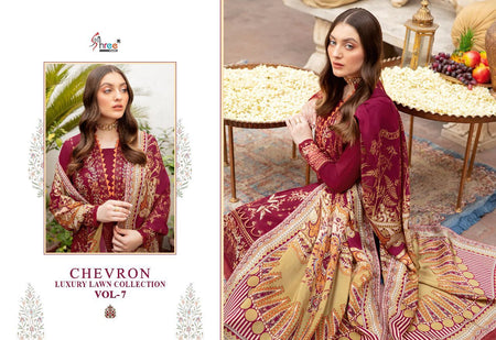 Multi Color Pure Lawn Indian women's salwar kameez with dupatta ready to wear