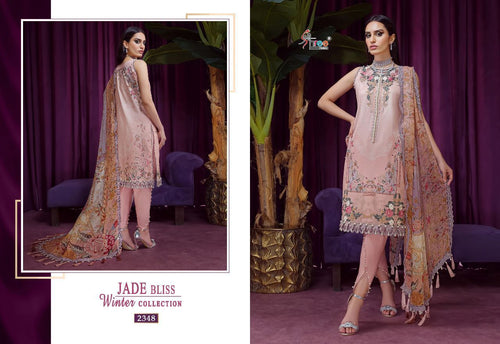 Pink Pashmina Indian women's salwar kameez with dupatta ready to wear