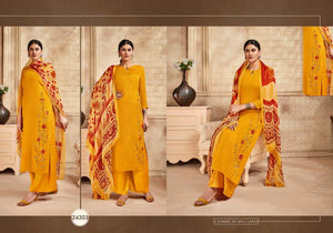 Gold Viscose Upada Indian women's salwar kameez with dupatta ready to wear