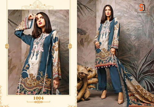 Multi Color Lawn Cotton Indian women's salwar kameez with dupatta ready to wear