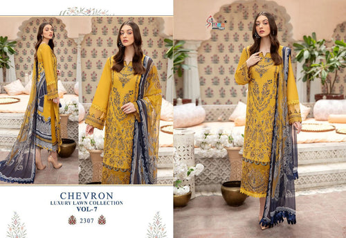 Gold Pure Lawn Indian women's salwar kameez with dupatta ready to wear